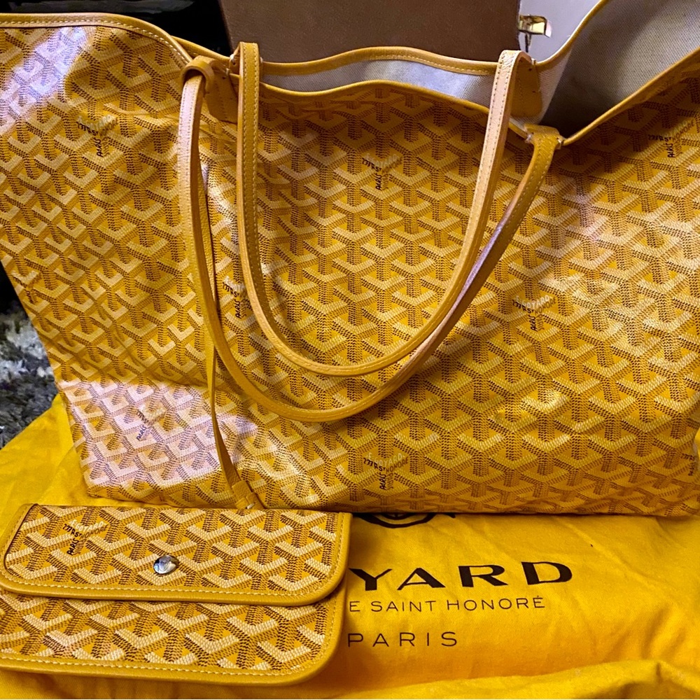 SOLD- Goyardine ST. Louis GM in yellow (pristine)